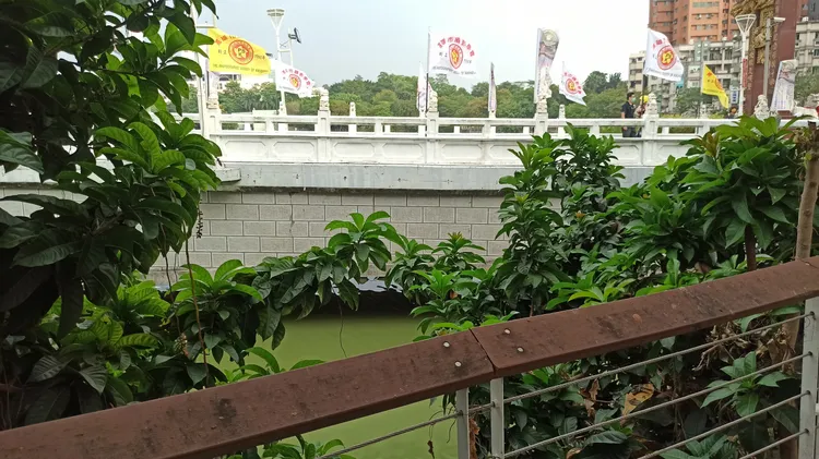 浮屍在橋下被隐蔽。讀者提供