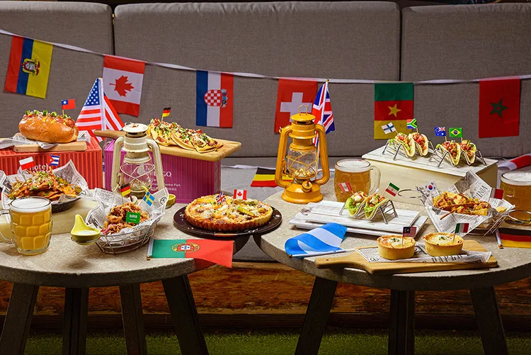 針對高雄英迪格-Pier No.1「高空足球趴趴趴」活動，也將準備期間限定的異國派對美食。業者提供