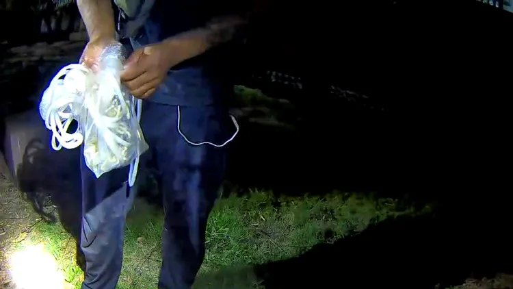 楊男身上藏毒被抓。讀者提供