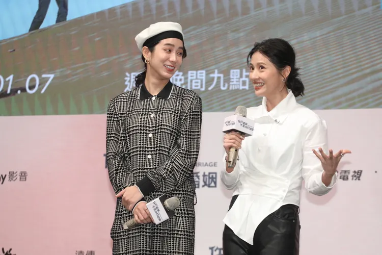 林予晞（右）和温貞菱私下交情很深。陳明中攝