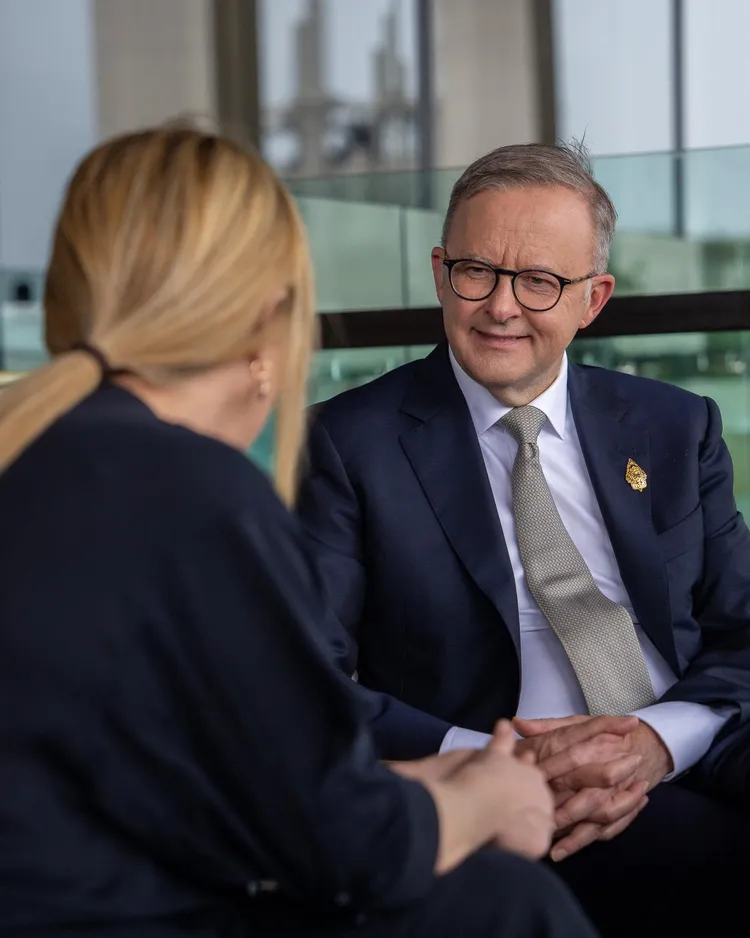 艾伯尼斯出席APEC受訪，暗示澳洲「極不可能」支持台灣加入CPTPP。取自FB／Anthony Albanese