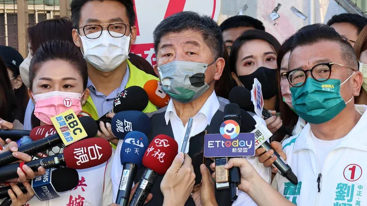 陳時中自曝，聽到選民的力挺，眼淚都快流下來。葉志明攝