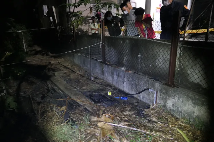 警消現場採證。警方提供