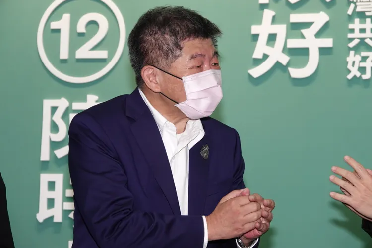 沈有忠分析，陳時中陣營目前被動因應即可。陳德興攝