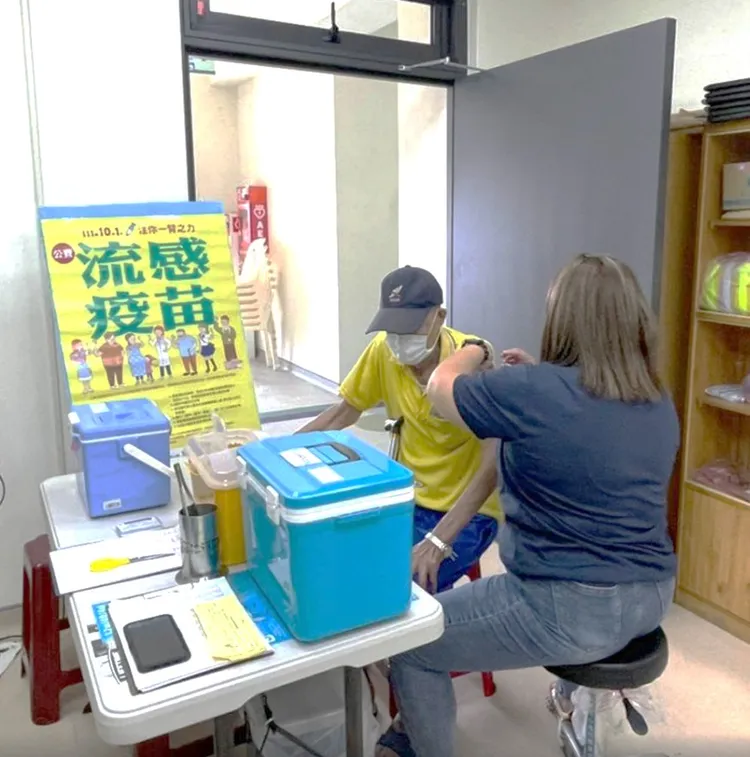 流感疫苗接種。台東縣府提供