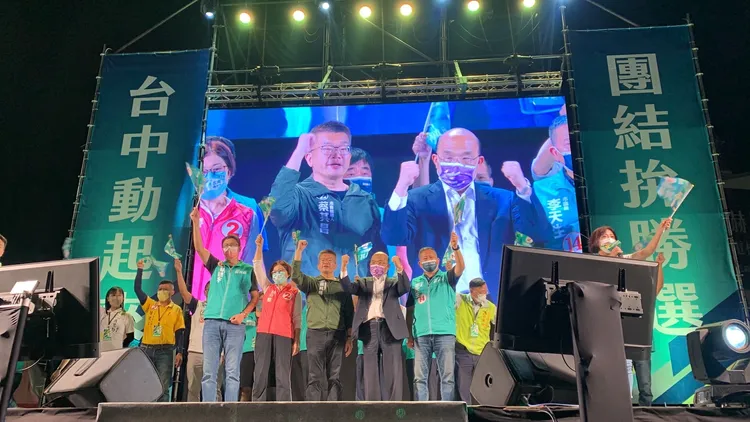 蘇貞昌提出三大建設，告訴台中人中央早已核定，不動工有問題的是台中市長盧秀燕。曾雪蒨攝