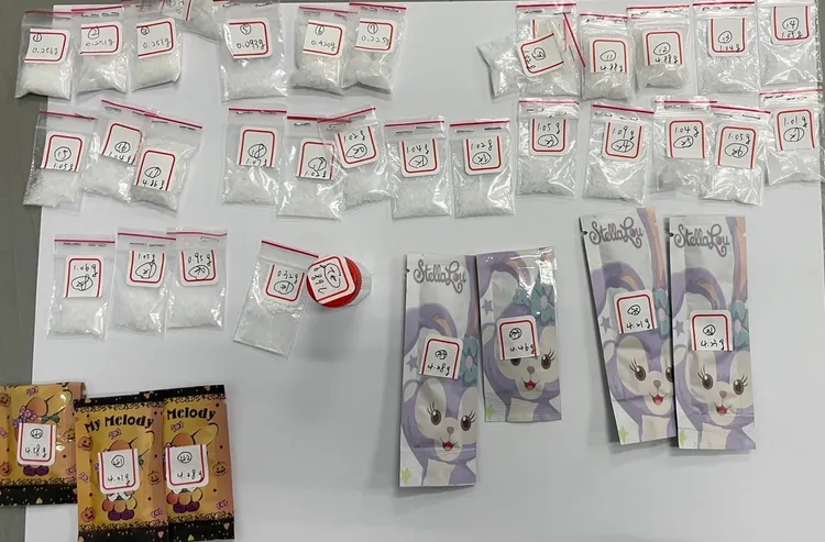 警方共查獲42包K他命。讀者提供