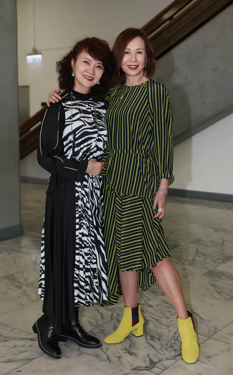 周丹薇（右）和鄧美芳都很感念張永祥。彭欣偉攝