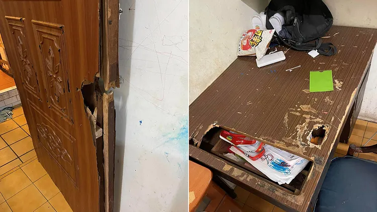 網友分享出租公寓的慘況。翻攝自「爆廢公社公開版」