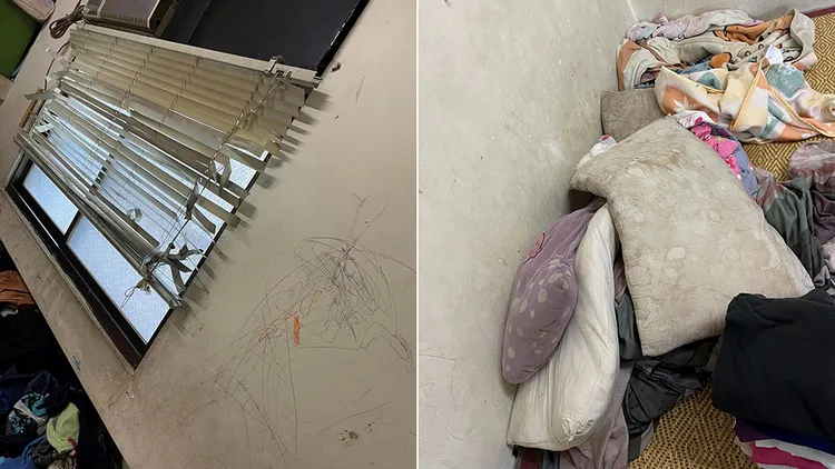 網友分享出租公寓的慘況。翻攝自「爆廢公社公開版」
