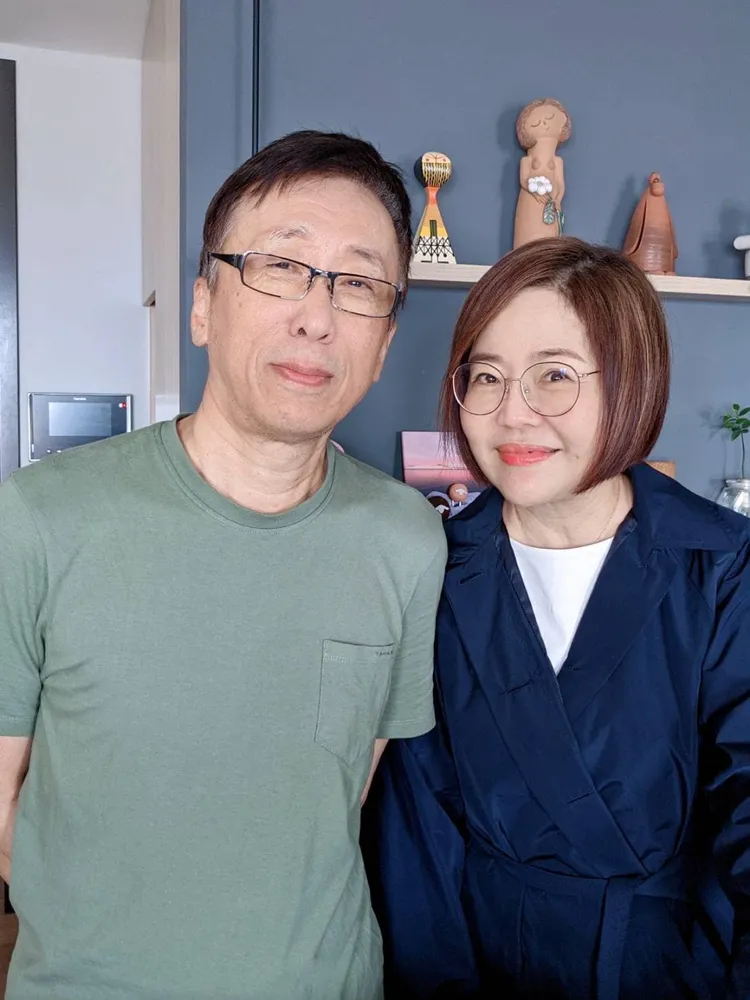 于美人南下高雄找苦苓敘舊。翻攝苦苓臉書