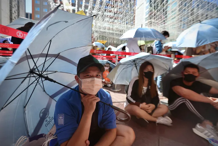 頭香33歲服務業王先生。林林攝