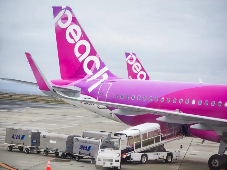 樂桃航空目前正積極汰換掉原有的A320ceo機型，改換成低碳排、減噪的A320neo。田欣雲攝