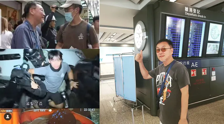 金義聖2019年曾到香港挺反送中示威，當時被小粉紅批「多管閒事」。翻攝金義聖IG