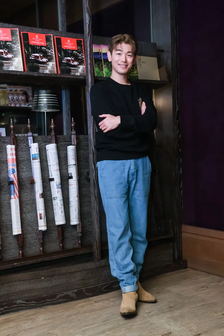 Eeic Nam感謝前輩尹汝貞對他的照顧。趙世平攝