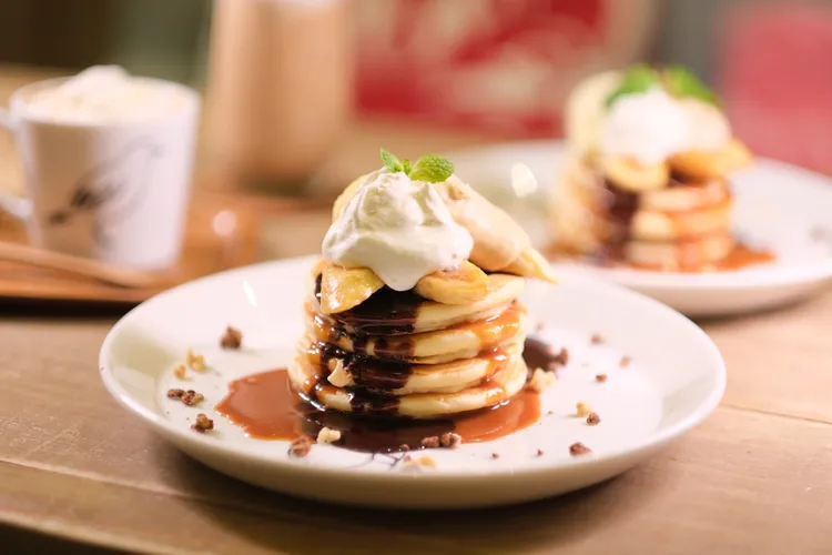 芭娜娜太妃薄鬆餅260元。陳志淵攝