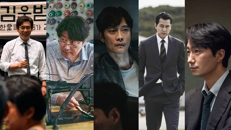 薛景求（左起）、宋康昊、李秉憲、鄭雨盛、朴海日入圍青龍獎影帝。華映娛樂、車庫娛樂提供、翻攝naver