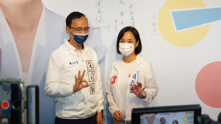 朱立倫說，每一個人都很好呀，每一個人都是好人呀。　凃建豐攝