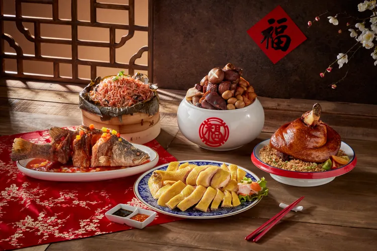 丰禾以純樸料理手法創新呈現，熱年菜組合主打6至8人三代同堂家庭。業者提供