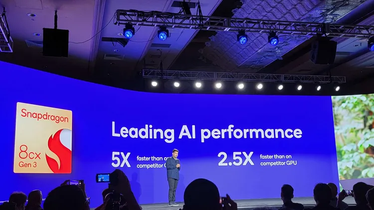 高通AI賦能PC新平台轉型。陳俐妏攝
