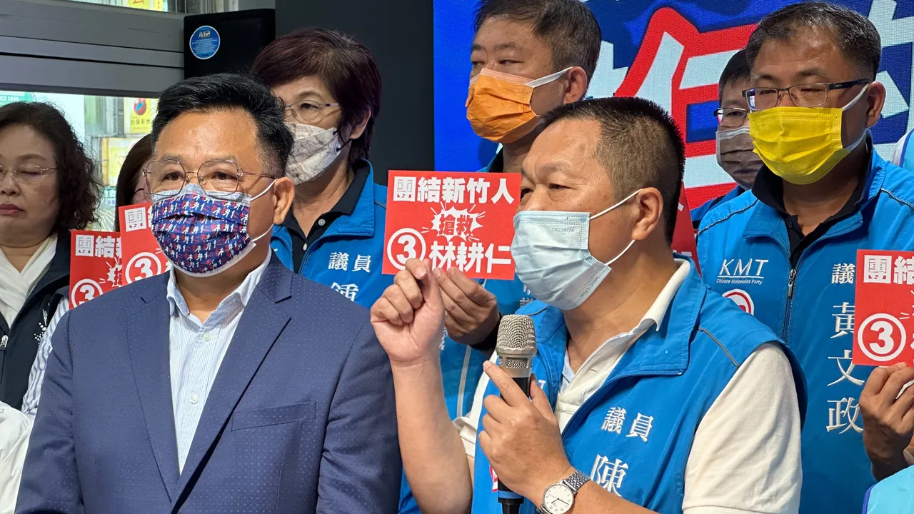黨團總召陳治雄表示,余邦彥支持高虹安的行為是誤判,以為可以和綠營對決。林耕仁競辦提供