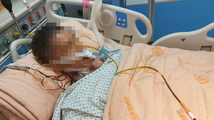 吳男嚴重內出血，引發敗性休克，已於6月26日不幸病逝。民眾提供