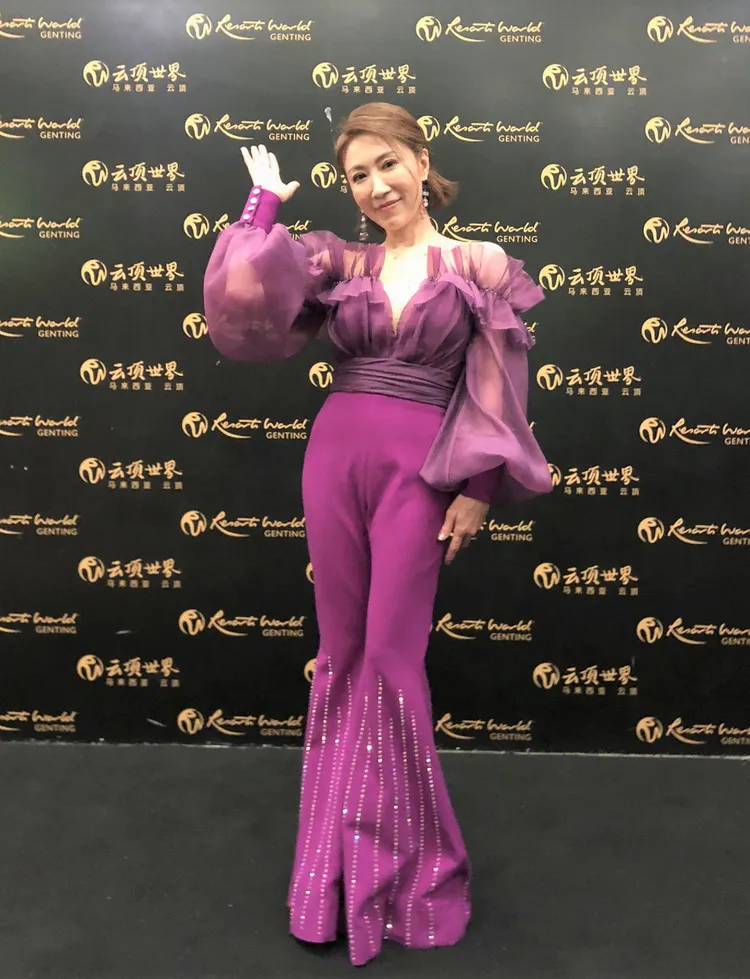 李翊君在雲頂飯店忘情表演。艾迪昇傳播提供