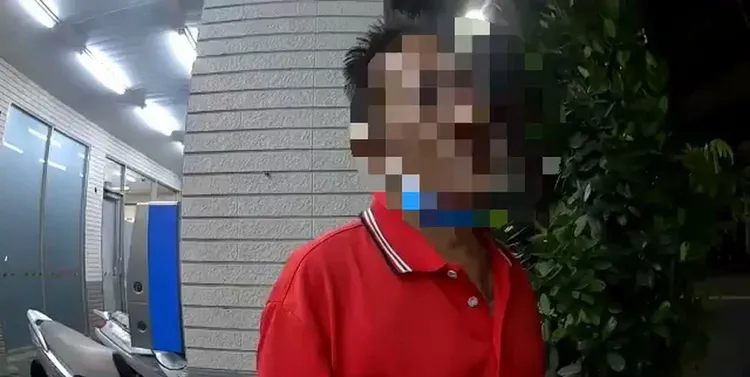 王男酒後騎自行車搖搖晃晃被攔查。警方提供