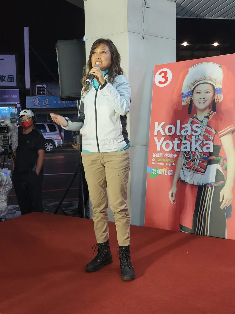 Kolas表示選後會將政治獻金全數捐出。黃瑞娟攝