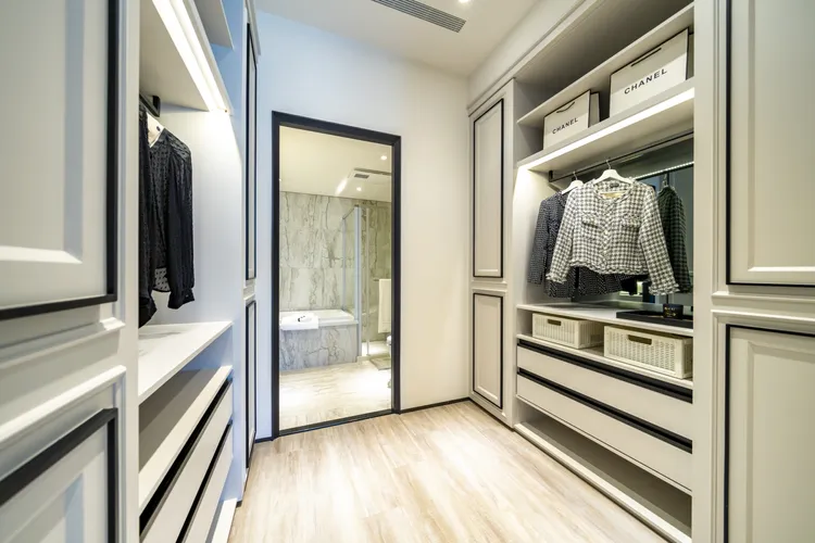 四房型可規畫獨立更衣室。案場提供