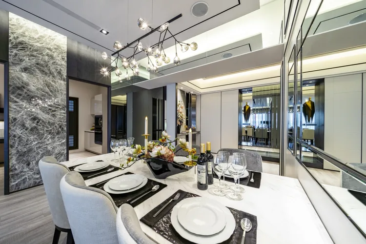 樣品屋餐廳區域。案場提供