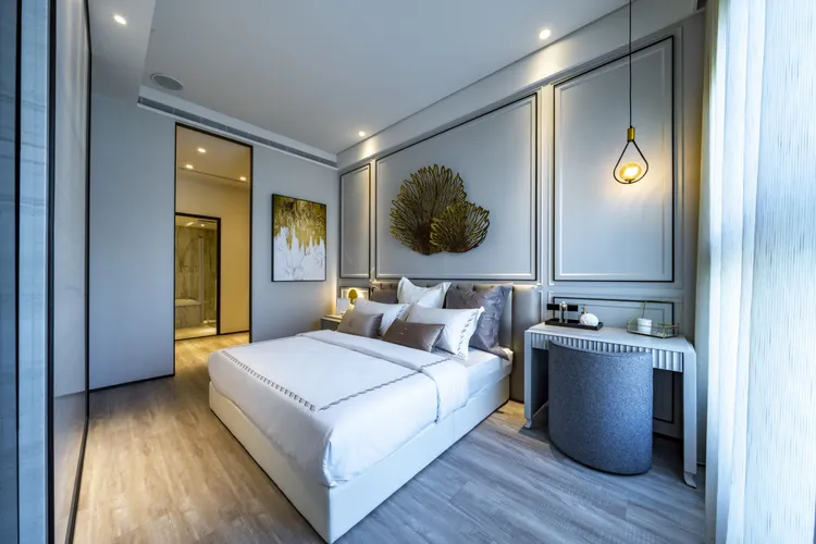 樣品屋臥室區。案場提供