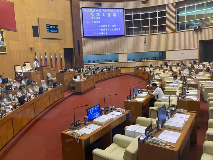 屏東縣議會議事廳。陳宏銘攝