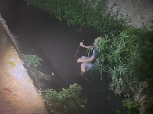 台南漆黑柳丁園有人叫救命 85歲翁摔落2米溝「我怎會在這」