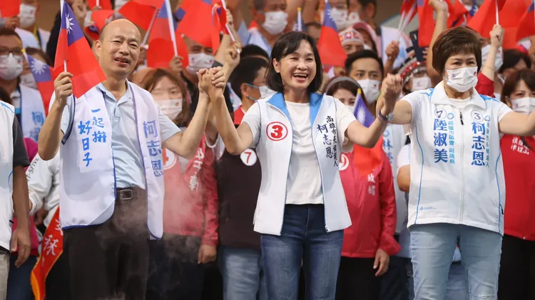 柯志恩黃金周造勢活動，前市長韓國瑜將現身助選。侯昌騰攝