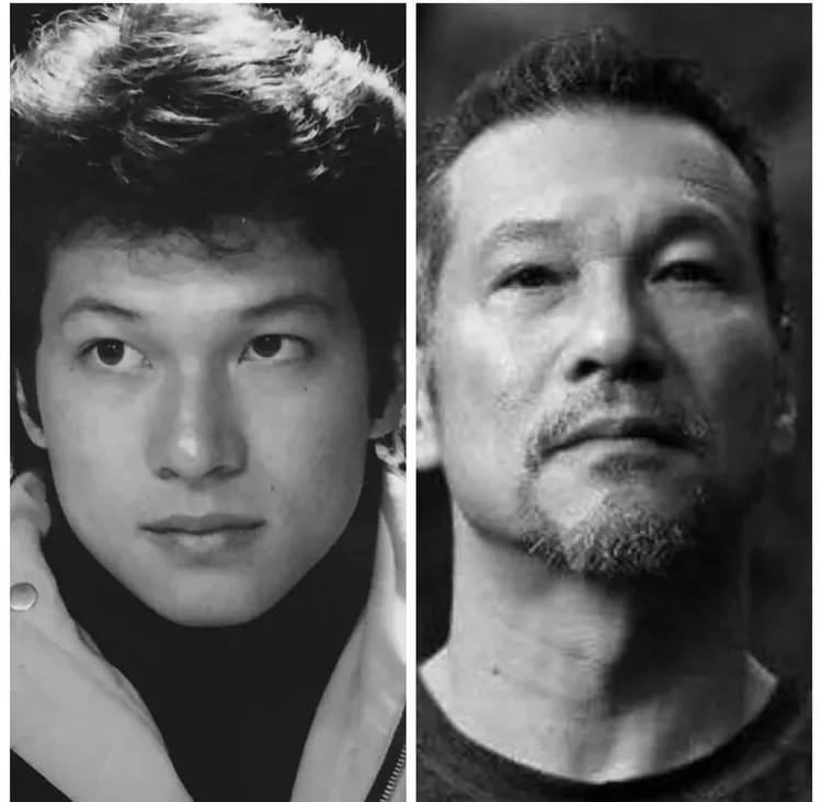 黃仲崑自己組合年輕到現在的照片笑稱是鮮肉變爺們。翻攝黃仲崑書