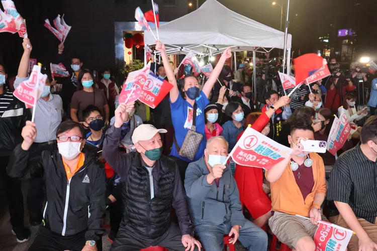 國民黨終於獲得市長選戰勝利。資料照片