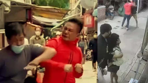 網路瘋傳!疑武打明星街頭現真功夫 力戰三回合不敵路人大叔