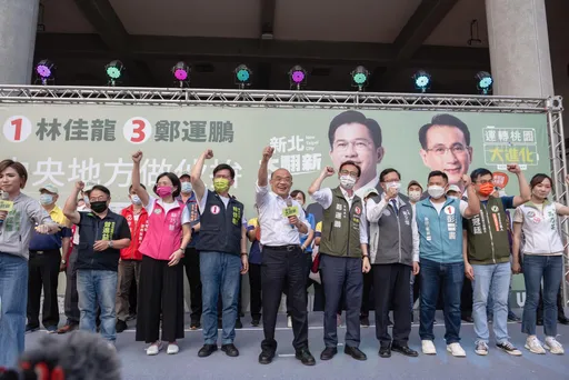 蘇貞昌鶯歌挺林佳龍、鄭運鵬北桃合作 激動「站凳」高喊凍蒜