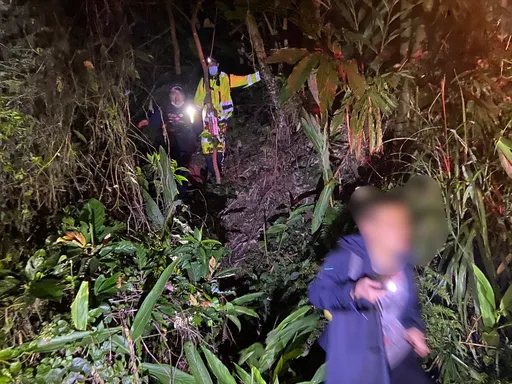 男子赴龜山405高地拍照迷路　警消摸黑上山救援引導下山