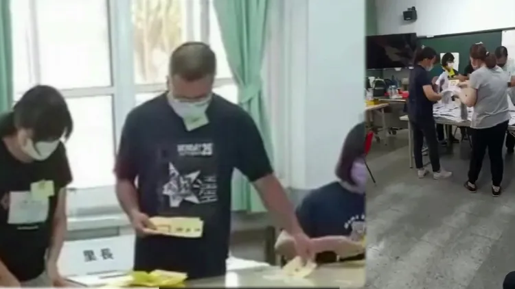 選務人員整票後直接唱票。取自臉書爆廢公社