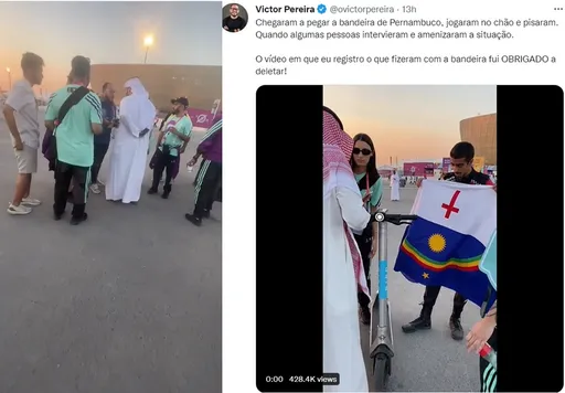 巴西記者家鄉旗幟遭誤認彩虹旗　世足賽場外遭刁難