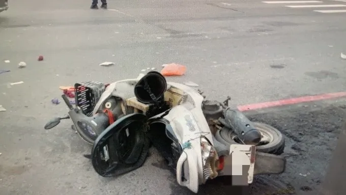 張姓阿嬤的機車。讀者提供