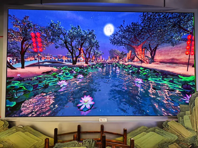 「會飛的清明上河圖」飛行畫面實景。田欣雲攝