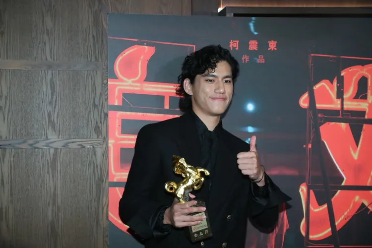 朱軒洋第一次入圍金馬就拿獎。鄭孟晃攝