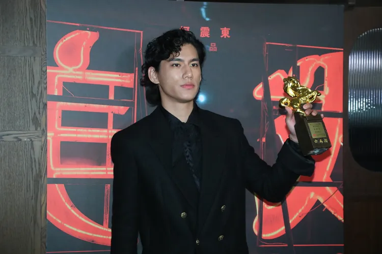 朱軒洋拿下本屆金馬男配角獎。鄭孟晃攝