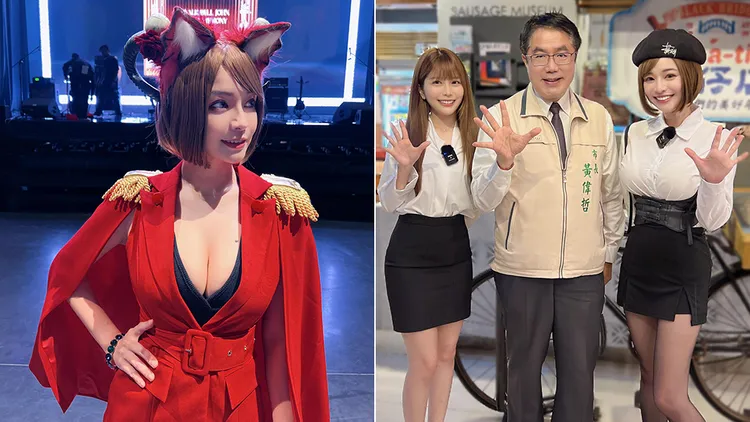 郭鬼鬼與台南市長黃偉哲合照。翻攝自郭鬼鬼臉書