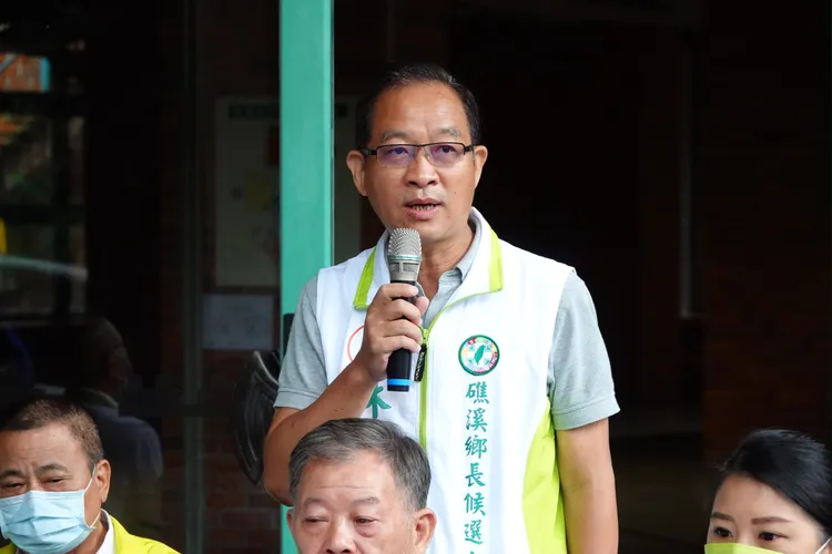 民進黨礁溪鄉長候選人林成功。林泊志攝