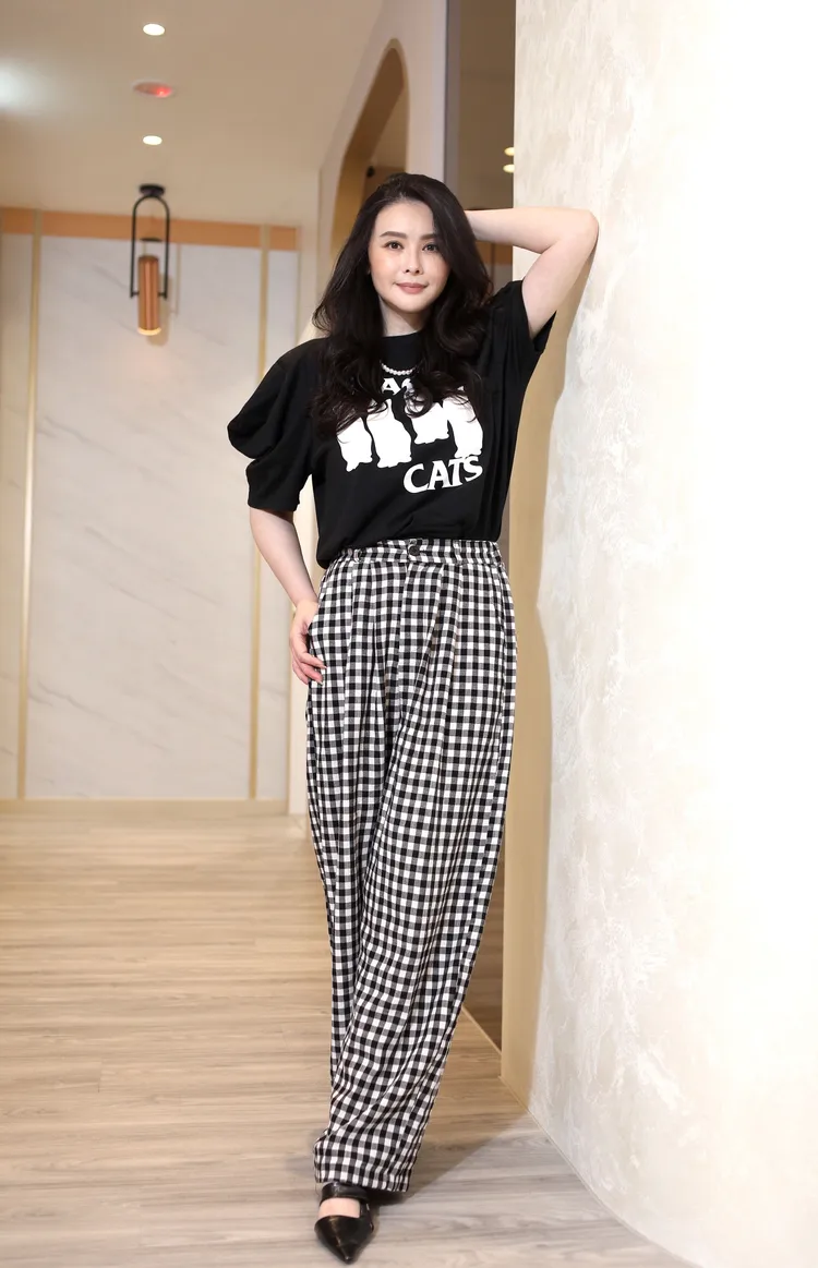 蕭淑慎坦言自己是不相信愛情的人，但遇到老公讓她覺得「嫁給愛情」。陳明中攝