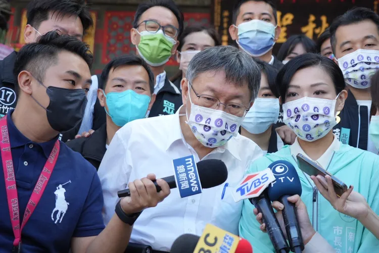 針對「棄保議題」，柯文哲表示，台北、新竹在台灣都算是選民素質水準最高，棄保效應會越來越差。高虹安競辦提供